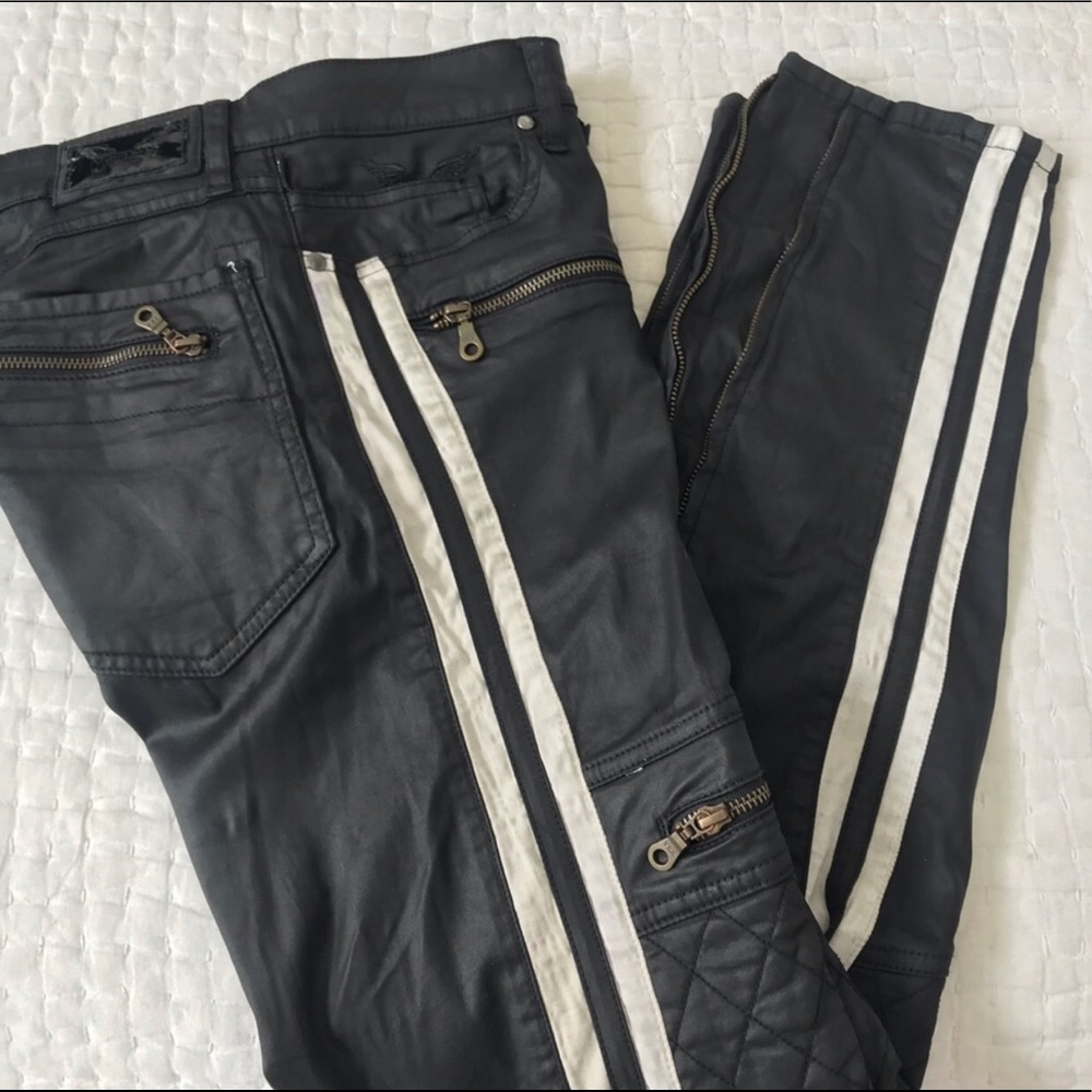 Robin’s Jean Black Racer Moto Pants.
